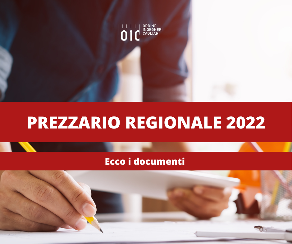 È stato pubblicato il Prezzario Regionale 2022