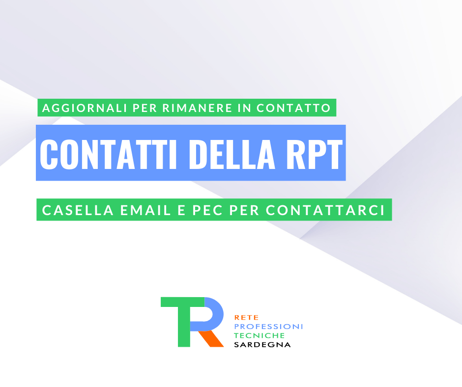 I nuovi contatti della Rete delle Professioni Tecniche della Sardegna