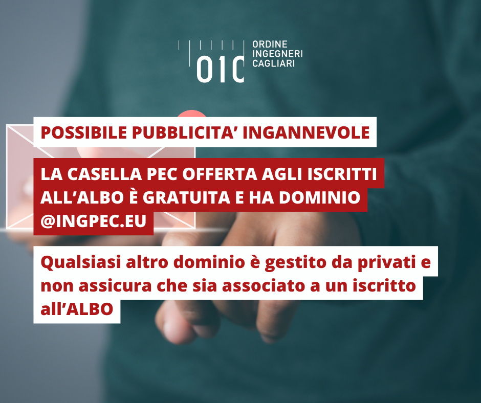 Circolare CNI 127 – Potenziale pubblicità ingannevole INGPEC