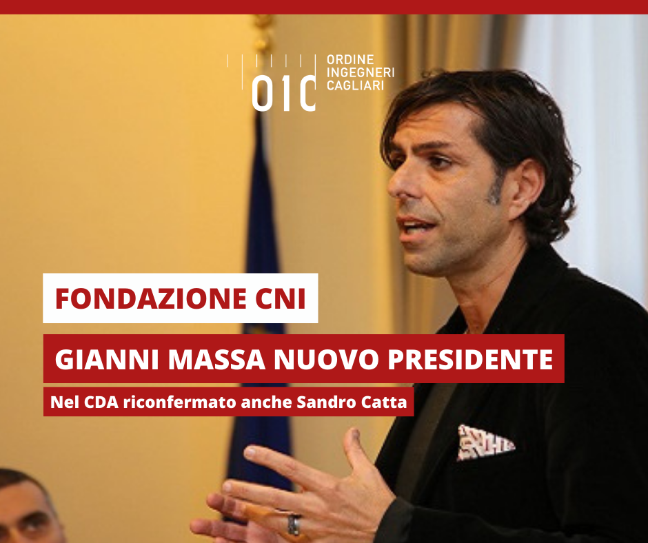 Gianni Massa presidente del nuovo CDA della Fondazione CNI