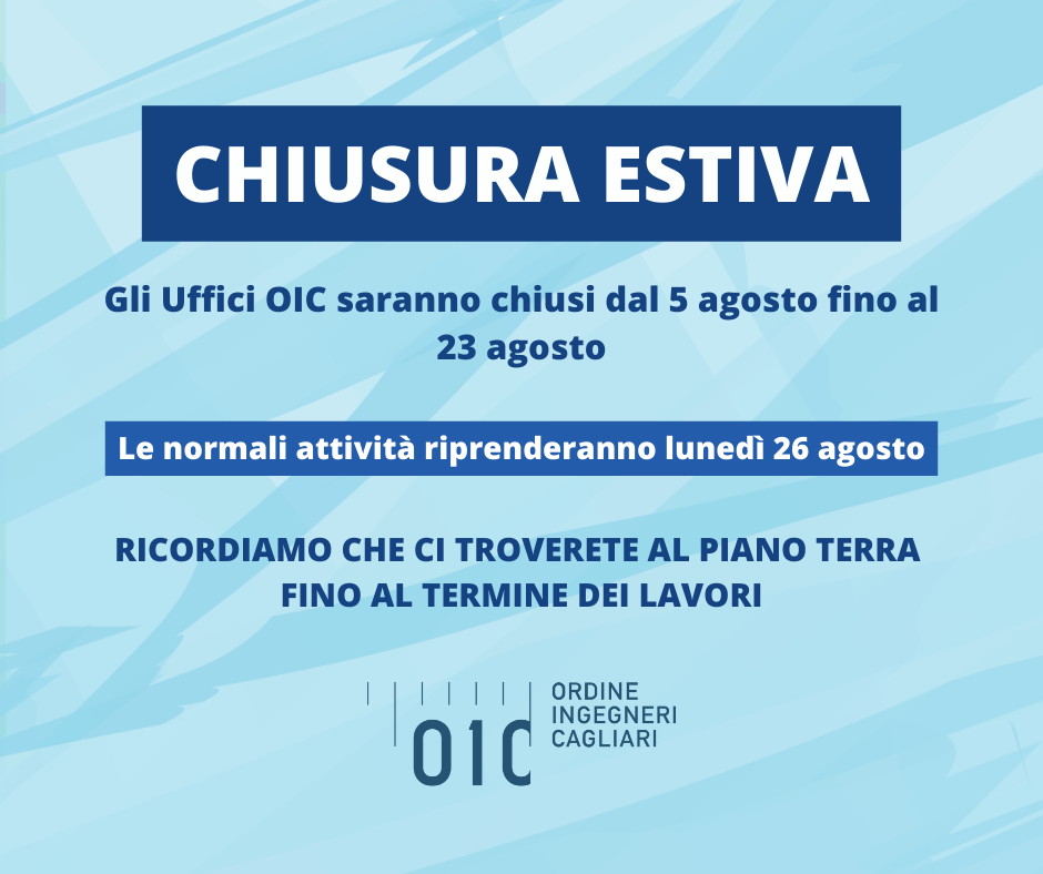 Avviso di chiusura estiva