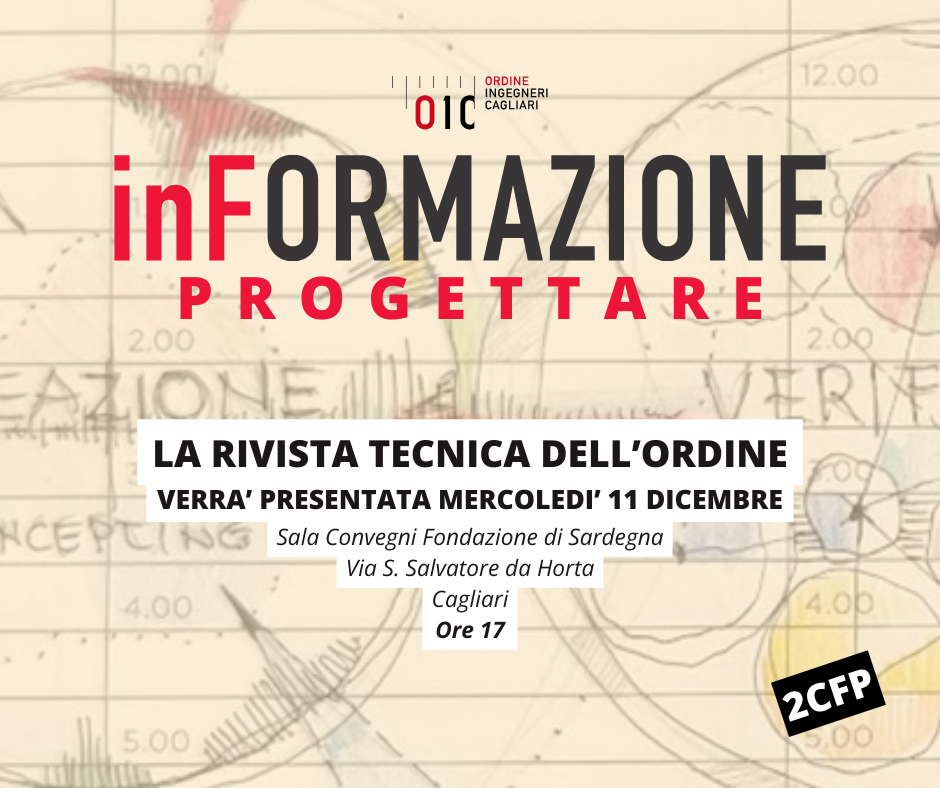 PROGETTARE – Mercoledì 11 verrà presentata la rivista inFORMAZIONE