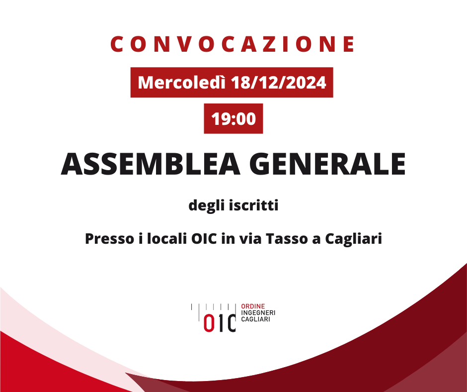 Convocazione dell’Assemblea Generale degli Iscritti