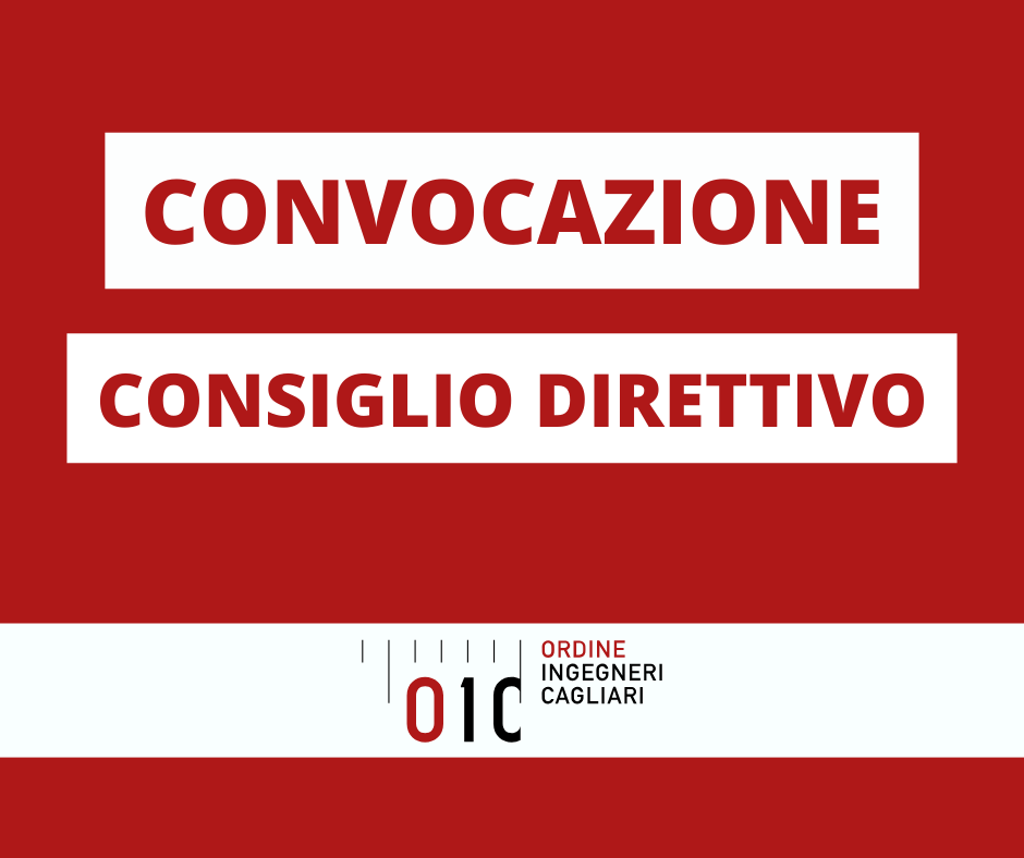 Convocazione Consiglio Direttivo OIC – 28/01/2025