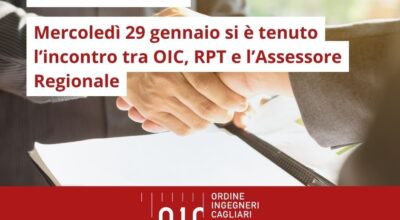 Lavori Pubblici: OIC e RPT hanno preso parte al Tavolo tecnico con l’Assessorato Regionale