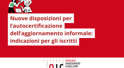 Nuove disposizioni per l’autocertificazione dell’aggiornamento informale: indicazioni per gli iscritti