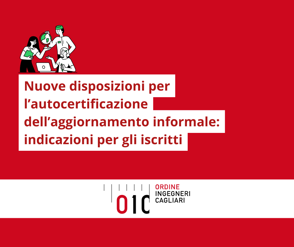 Nuove disposizioni per l’autocertificazione dell’aggiornamento informale: indicazioni per gli iscritti