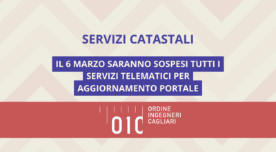 Aggiornamento catastale per il Comune di Castiadas: fermo temporaneo dei servizi telematici il 6 marzo