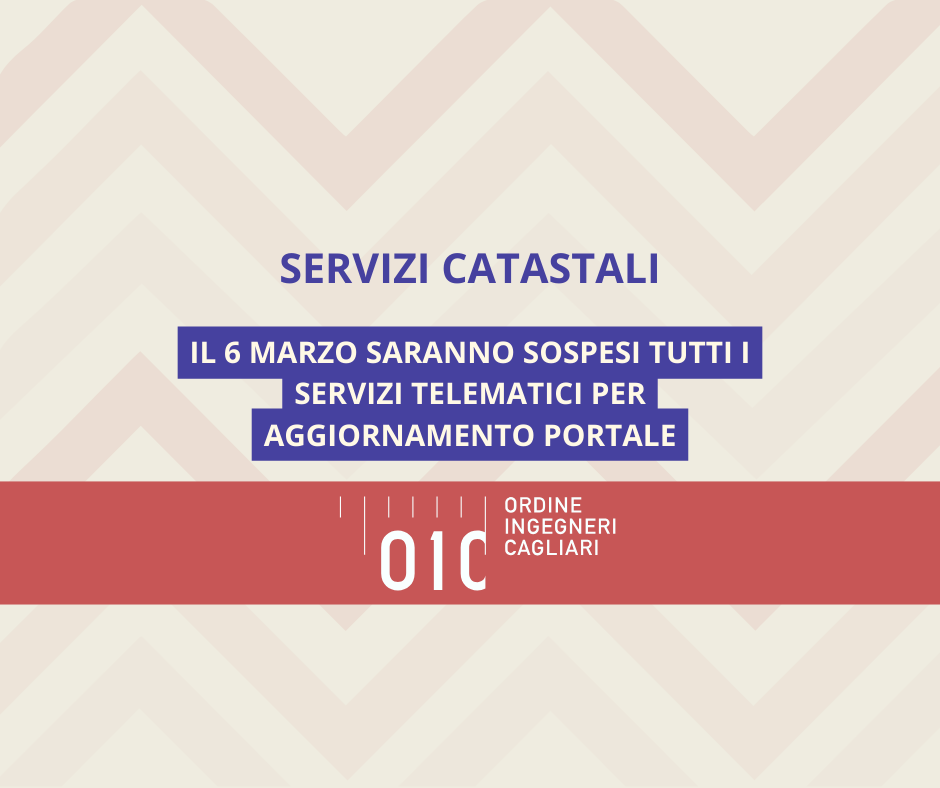 Aggiornamento catastale per il Comune di Castiadas: fermo temporaneo dei servizi telematici il 6 marzo