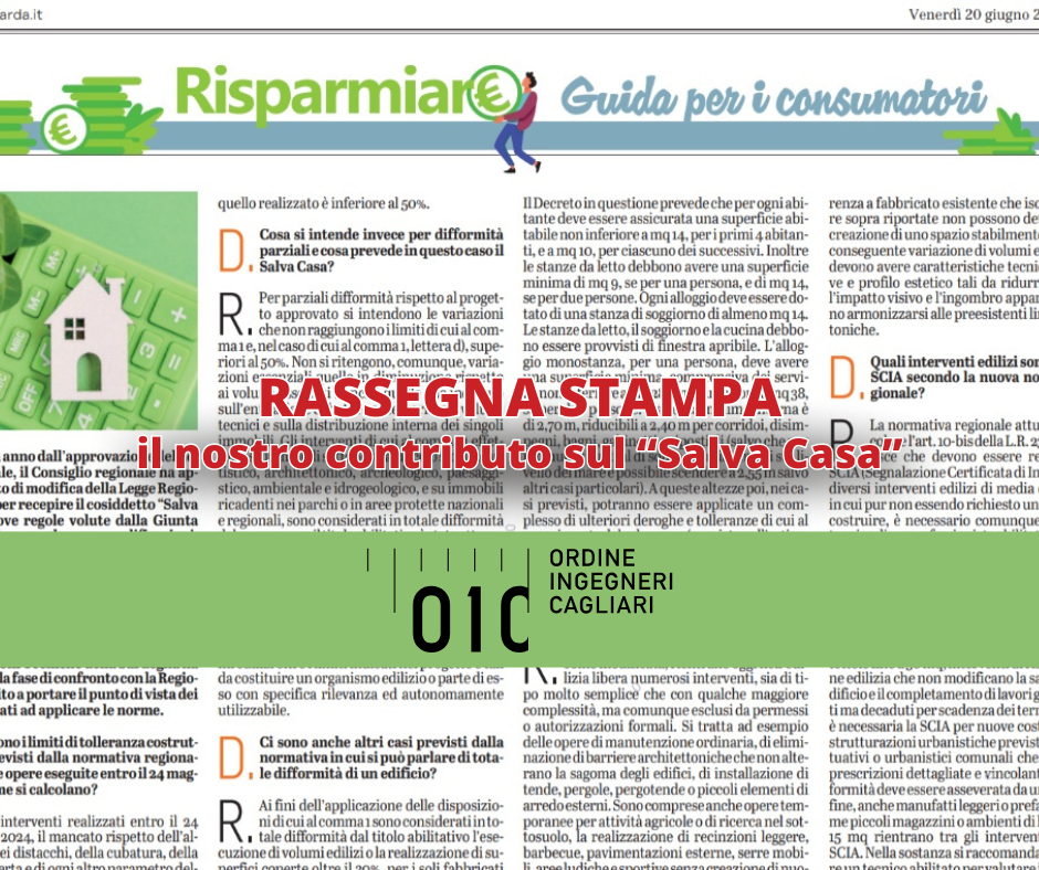 Rassegna Stampa sul Salva Casa in Sardegna