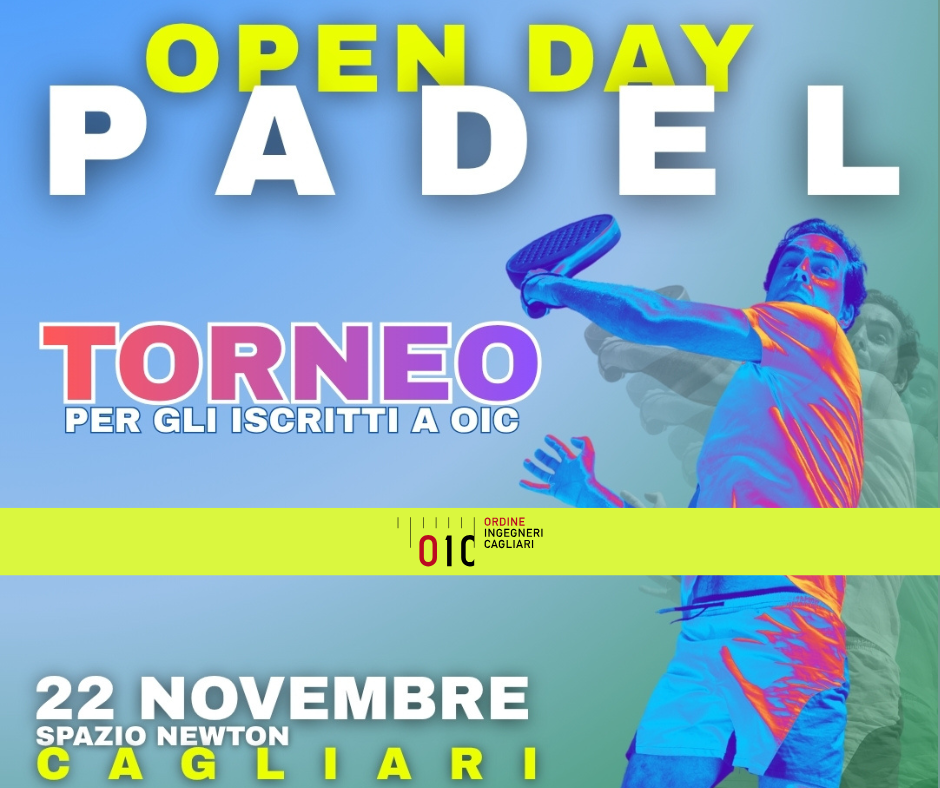 Torneo di Padel per gli iscritti all’Ordine degli Ingegneri della Provincia di Cagliari