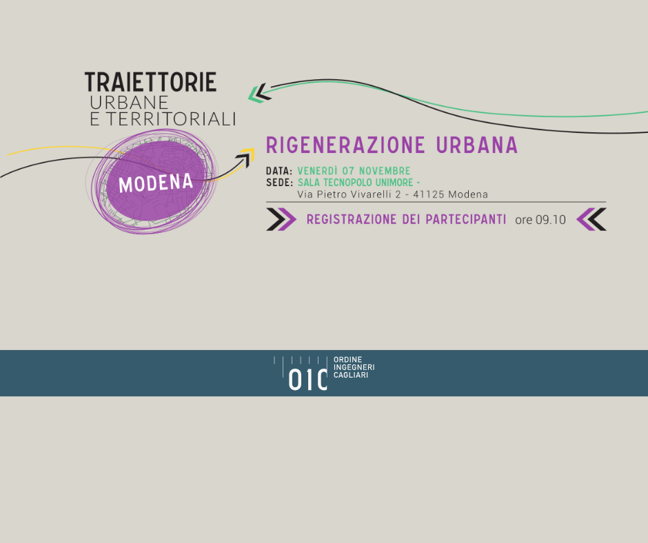 “Traiettorie urbane e territoriali”: a Modena il secondo appuntamento del CNI sulla rigenerazione urbana