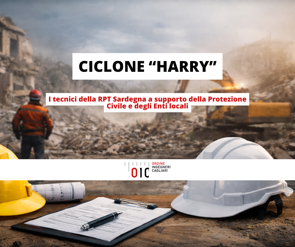 Danni del Ciclone “Harry”: raccolta disponibilità tecnici RPT e OIC per supporto agli Enti locali