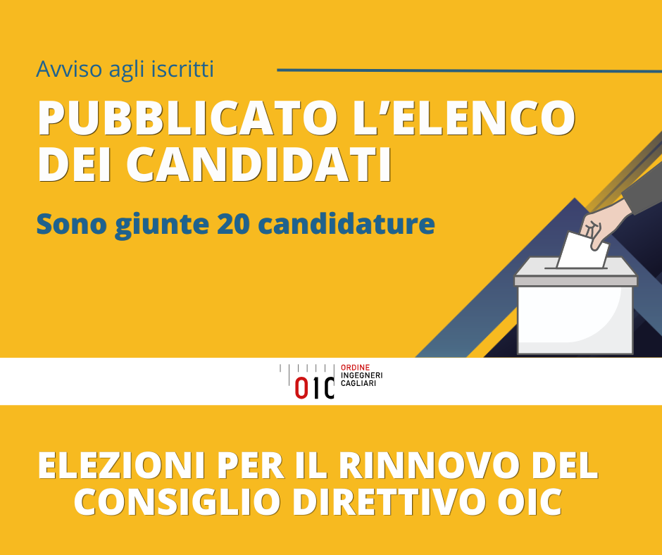 Pubblicata la lista dei candidati