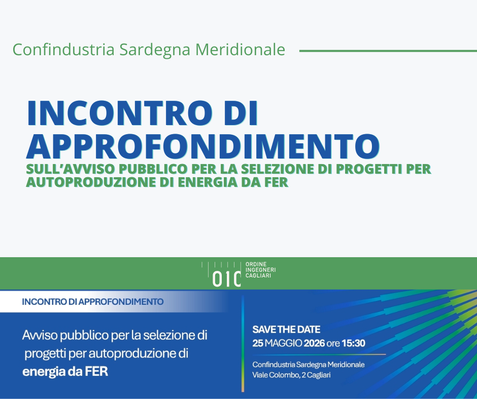 Avviso pubblico per selezione di progetti per autoproduzione di energia da FER
