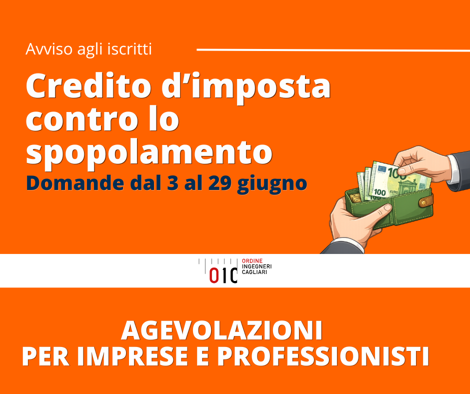Credito d’imposta per imprese e professionisti dei piccoli comuni: al via le domande dal 3 GIUGNO