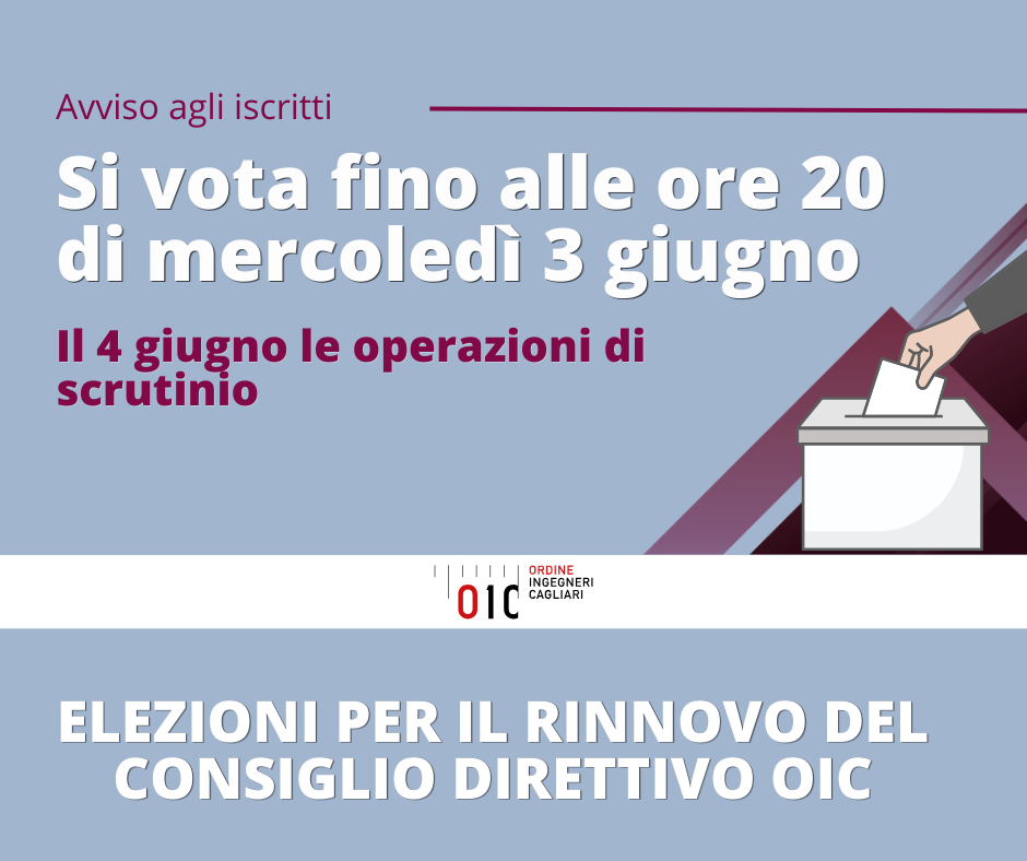 Elezioni OIC 2026-2030: si vota fino alle ore 20 di mercoledì 3 giugno