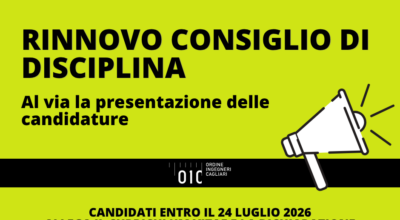 Rinnovo Consiglio di Disciplina – Presentazione candidature