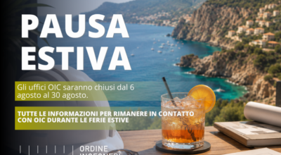 Pausa estiva degli uffici dell’Ordine degli Ingegneri della Provincia di Cagliari