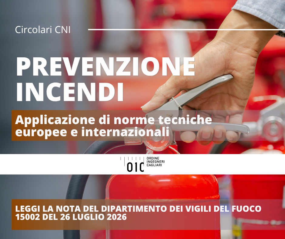 Prevenzione incendi: chiarimenti sull’applicazione delle norme tecniche europee e internazionali