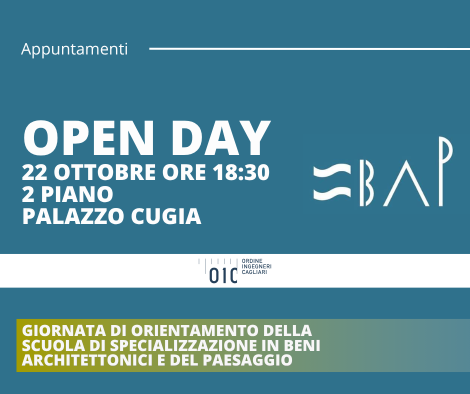 Scuola di specializzazione in Beni Architettonici e del Paesaggio – OPEN DAY